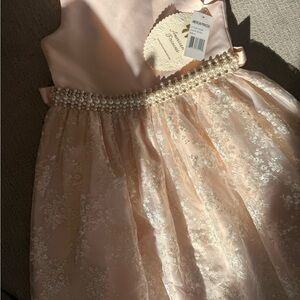 American Princess Blush Dress with Pearl Waistband